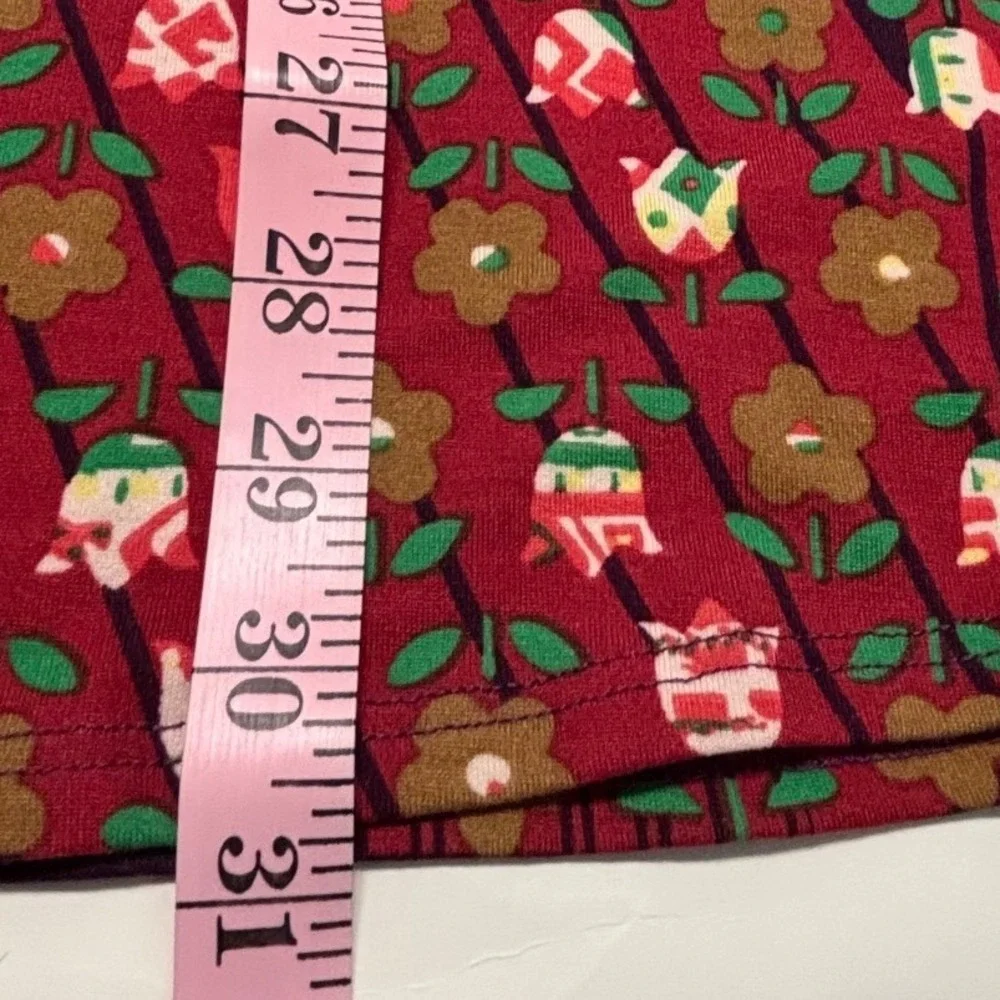 LuLaRoe Womens‎ Top Size 3XL Perfect T Red Floral Short Sleeve Tunic NWT USA
